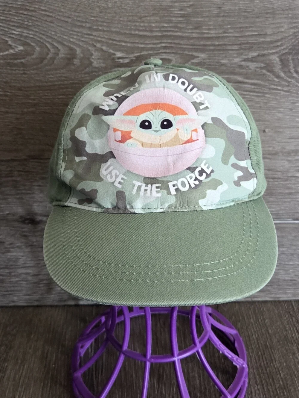 When In Doubt Use The Force Youth Star Wars Mandalorian Hat Cap Strap Back